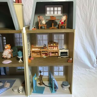 Calico Critters Cloverleaf Manor Mansion Dollhouse Cute Doll House Critter 8