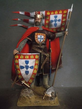 12 " Custom Sancho Ii King Of Portugal Medieval Crusader Knight 1/6 Figure Ignite