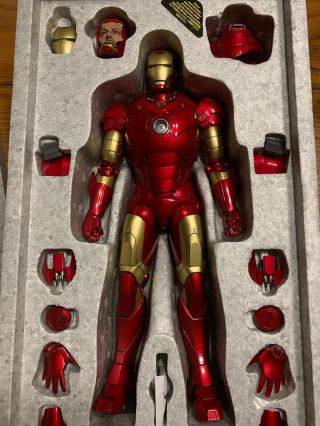(us) Hot Toys 1/6 Marvel Iron Man Mms256d07 Die - Cast Mk3 Mark Iii Action Figure