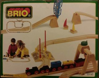 Brio Wood Train Set 33143 Sweden 1995 & Complete Vg Shpg