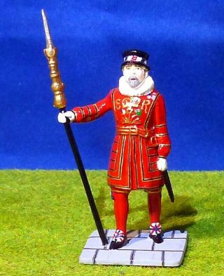 Courtenay/greenhill,  50mm Pewter,  Dated 1982,  English " Beefeater " Queens Guard