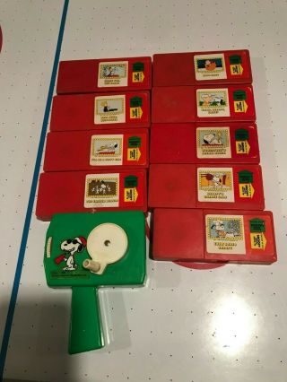 Snoopy Movie Viewer And 9 Cartridges