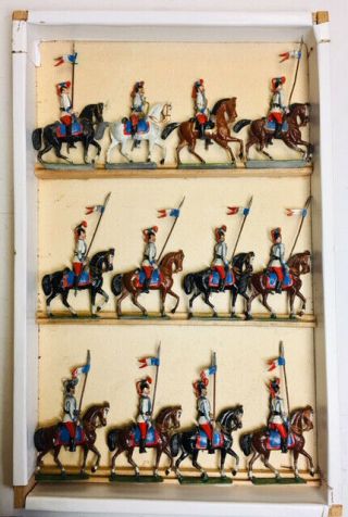 Heyde (12) French Cavalry Lancers,  Made In Germany Ca.  1920,