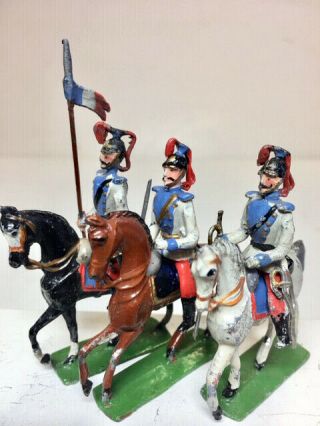 HEYDE (12) French Cavalry Lancers,  Made in Germany ca.  1920, 6