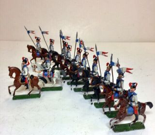 HEYDE (12) French Cavalry Lancers,  Made in Germany ca.  1920, 7