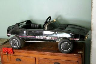 Vintage 1982 Coleco Knight Rider Kitt Pedal Car Sounds Lights Old Toy Rare
