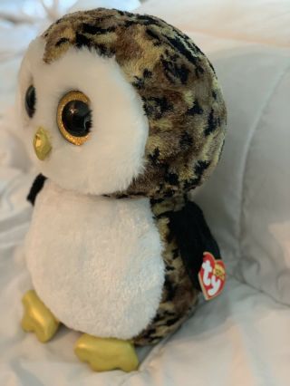 Ty Beanie Boos 16” Jumbo/x Large Owliver Camouflage Owl (retired)