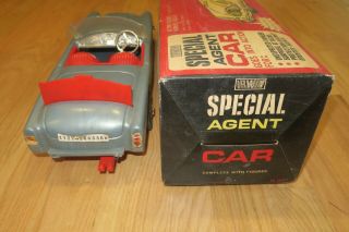 Irwin James Bond Aston Martin 007 Special Agent Car w/Box 1960 ' s 5