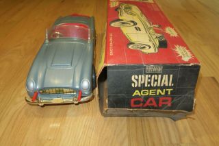 Irwin James Bond Aston Martin 007 Special Agent Car w/Box 1960 ' s 6