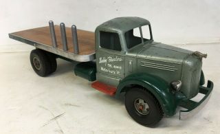 1950 Smith Miller Smitty Toys Private Label Mack L Flatbed Tow Truck No.  4 Of 4