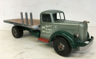 1950 Smith Miller Smitty Toys Private Label Mack L Flatbed Tow Truck No.  4 of 4 3