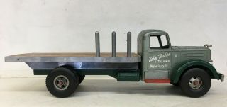 1950 Smith Miller Smitty Toys Private Label Mack L Flatbed Tow Truck No.  4 of 4 5