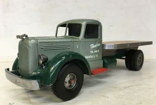 1950 Smith Miller Smitty Toys Private Label Mack L Flatbed Tow Truck No.  4 of 4 7