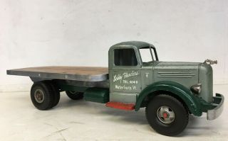 1950 Smith Miller Smitty Toys Private Label Mack L Flatbed Tow Truck No.  4 of 4 9