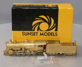 Sunset Models Ho Scale Brass N&w M - 2 4 - 8 - 0 Mastodon Steam Locomotive Ex/box