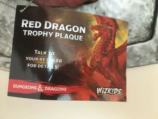 Red Dragon Trophy Plaque - WizKids - Dungeons and Dragons Miniatures 6
