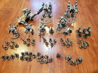 Warhammer 40k Tau Army,  Fully Assembled,  Painted,  Based.  Ready To Play.  2000pts