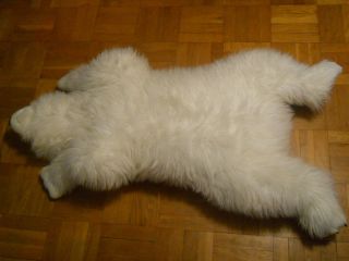 JUMBO size POLAR BEAR plush stuffed shaggy animal 60 