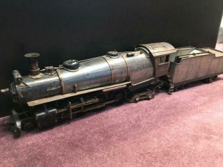 American Made Live Steam 4 - 6 - 4 Locomotive And Tender