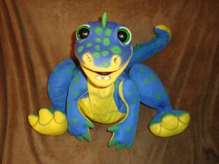 Axtell Expressions Dinosaur Dinostar Large Plush With Plastic Head Puppet 23 " T