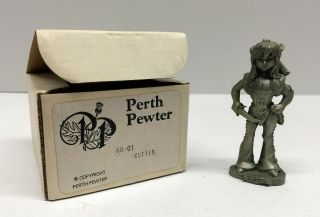 Elfquest Perth Pewter Set Of 2 Cutter & Leetah 2 " Figures Figurines W/box