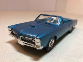 Rare Vintage Pontiac Dealer Promo Car 1967 Gto Convertible Blue Excelnt