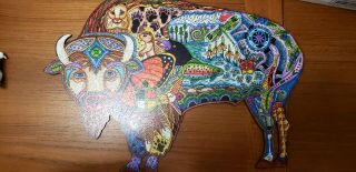 Liberty Puzzles Classic Wooden Jigsaw Puzzles Bison By: Sue Coccia