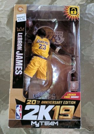 Mcfarlane Toys Lebron James Lakers 20th Anniversary Edition Nba 2k19