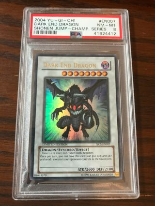 Dark End Dragon Sjcs - En007 Psa 8 Graded Prize Card