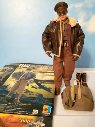 Dragon Wwii 1/6 Us Army Air Force Bomber Captain " Skip " Eto 1942 - 45