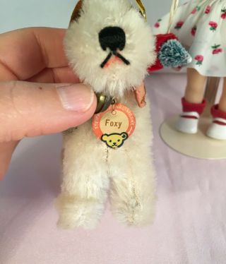 Steiff Foxy Terrier Dog ALL ID ' s Perfect for a Ginny or Muffie Doll 2