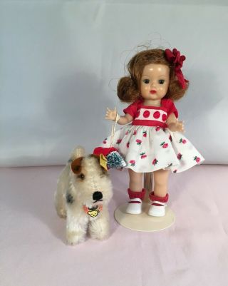 Steiff Foxy Terrier Dog ALL ID ' s Perfect for a Ginny or Muffie Doll 6