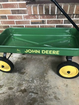John Deere Model 5020 Pedal Tractor W/ 36” Pull Behind Wagon 12