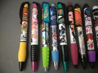 Cartoon Network Promo Set 12 Pens Markers Megas XLR,  Foster ' s Home 2000 ' s 2