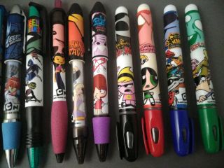 Cartoon Network Promo Set 12 Pens Markers Megas XLR,  Foster ' s Home 2000 ' s 3