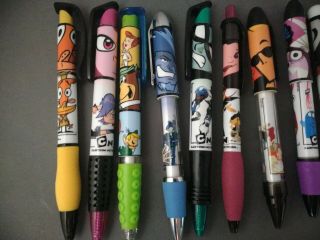 Cartoon Network Promo Set 12 Pens Markers Megas XLR,  Foster ' s Home 2000 ' s 4