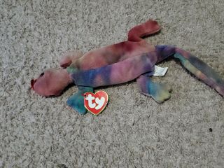 Beanie Baby Lizzy 3rd Gen Hang Tag 1st Gen Tush Tag