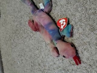 Beanie Baby Lizzy 3rd gen hang tag 1st gen tush tag 2