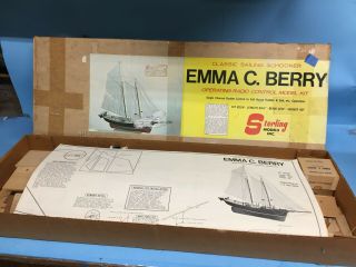 Vintage Emma C.  Berry Rc Boat Kit B21m By Sterling Models Inc