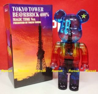 Medicom Be@rbrick 2015 Tokyo Tower Magic Time 400 Limited Rainbow Bearbrick 1pc