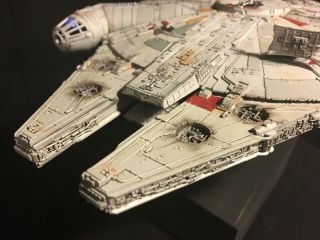 Star Wars Millennium Falcon Model - Bandai 1/144 - FULLY BUILT,  LIGHTS 2