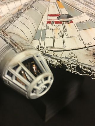Star Wars Millennium Falcon Model - Bandai 1/144 - FULLY BUILT,  LIGHTS 8