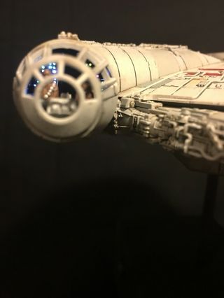 Star Wars Millennium Falcon Model - Bandai 1/144 - FULLY BUILT,  LIGHTS 9