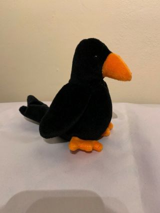 TY Beanie Baby - CAW the Black Crow (2nd Gen Hang Tag -) 2