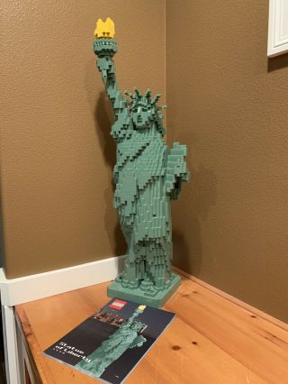 Gorgeous Lego Statue Of Liberty 3450 W/ Pristine Instructions