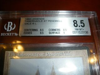 MTG Magic BGS 8.  5 The Tabernacle at Pendrell Vale Legends (8.  5/8.  5/8.  5/9) NM - MT, 2