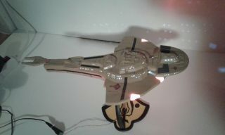 Star Trek Cardassian Galor Class Ship Amt Ertl Built Lit Led Deep Space Nine