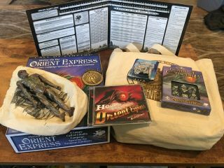 Call Of Cthulhu: Horror On The Orient Express Boxed Set W/loads Of,  Dice