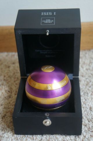 The Sharper Image Isis I Orb The Most Difficult Puzzle Ever W/ Case.  Purple Gold