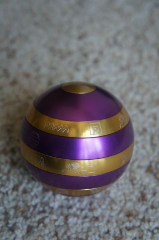 The Sharper Image ISIS I Orb The Most Difficult Puzzle Ever w/ Case.  Purple Gold 7